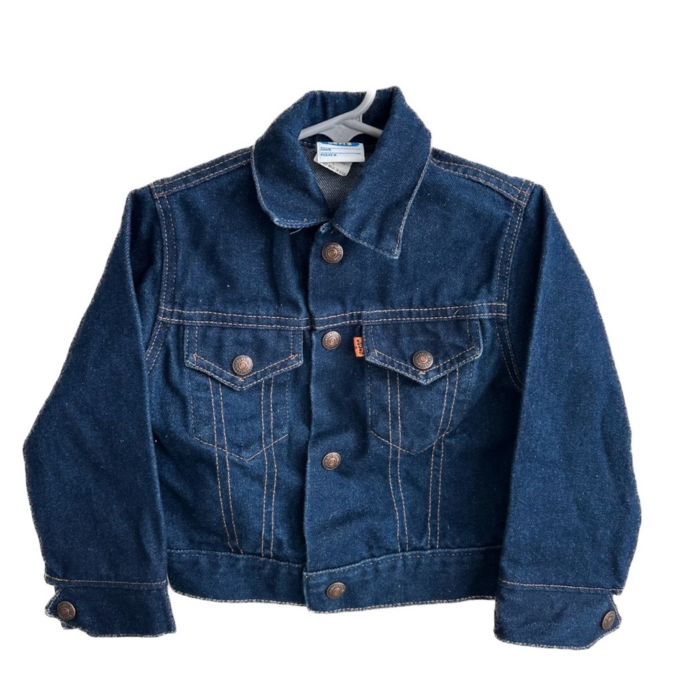 Vintage Size 4 Little Levi’s Orange Tab Kid’s Denim Jacket Excellent Condition